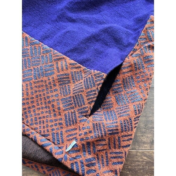 Sou Sou Womens Purple Kantoui Wool Blend Sweater Vest Oversized OSFA - Picture 5 of 10